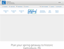 Tablet Screenshot of destinationgettysburg.com